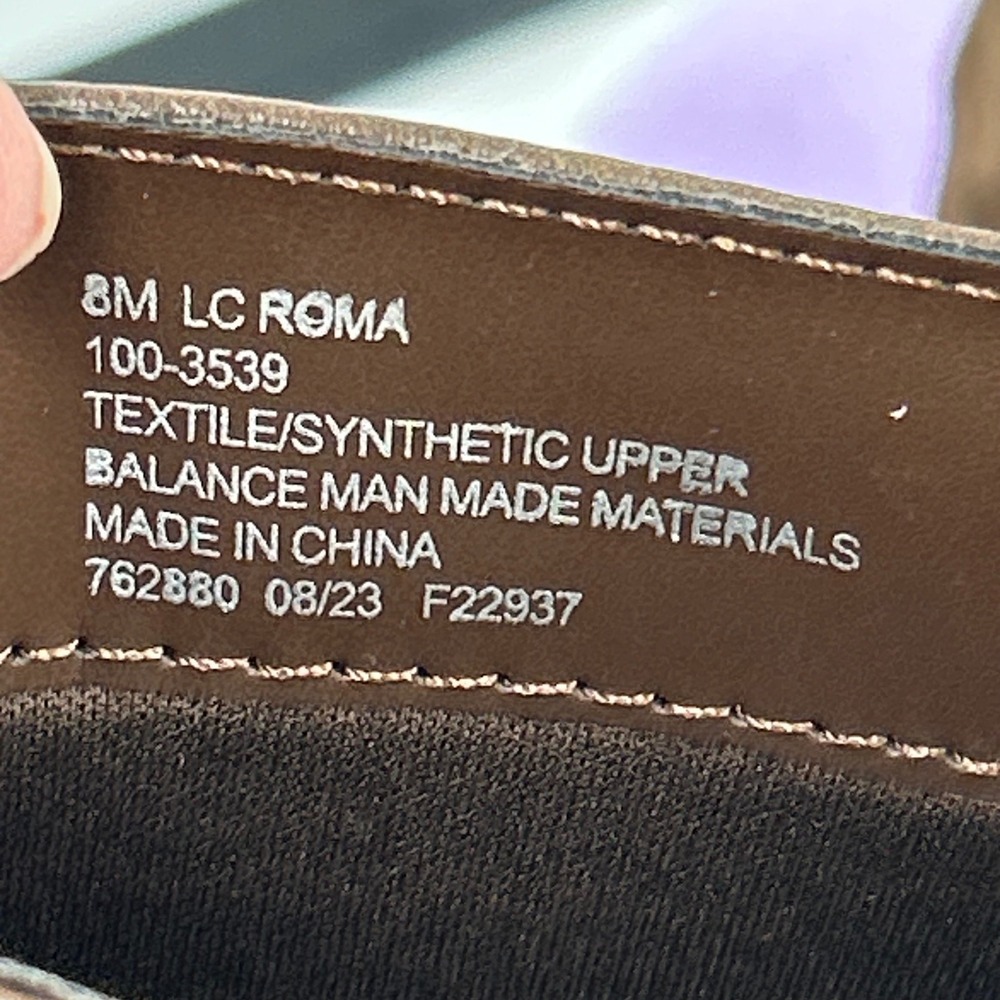 Liz Claiborne Roma Tall Riding Boots Chocolate Brown Mixed Media Memory Foam 8M - Picture 5 of 7